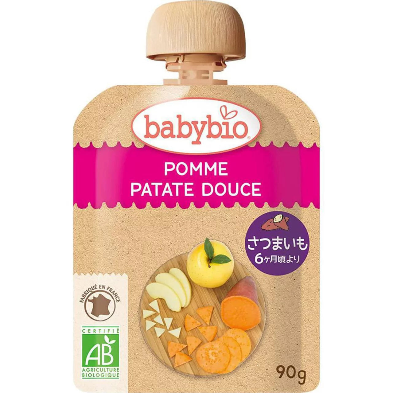 Babybio Apple & Sweet Potato 90g (6m+)