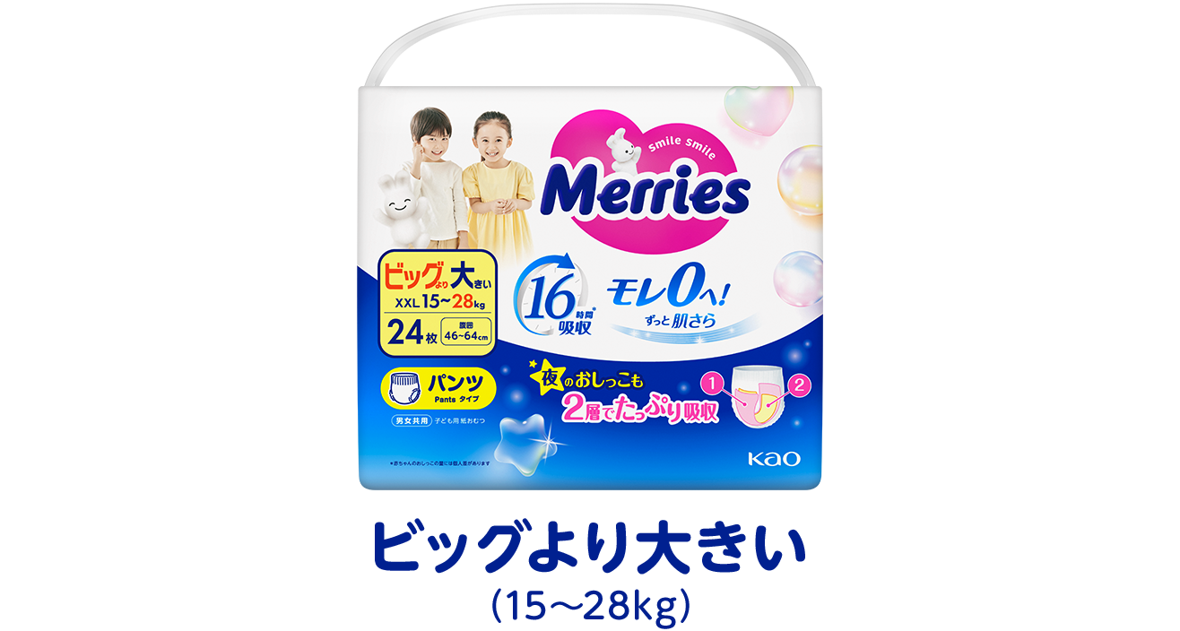 Merries Pants Diapers – Newborn to XL Pack