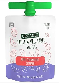 Kirkland Organic Apple Strawberry & Spinach Pouch 90g (6m+)